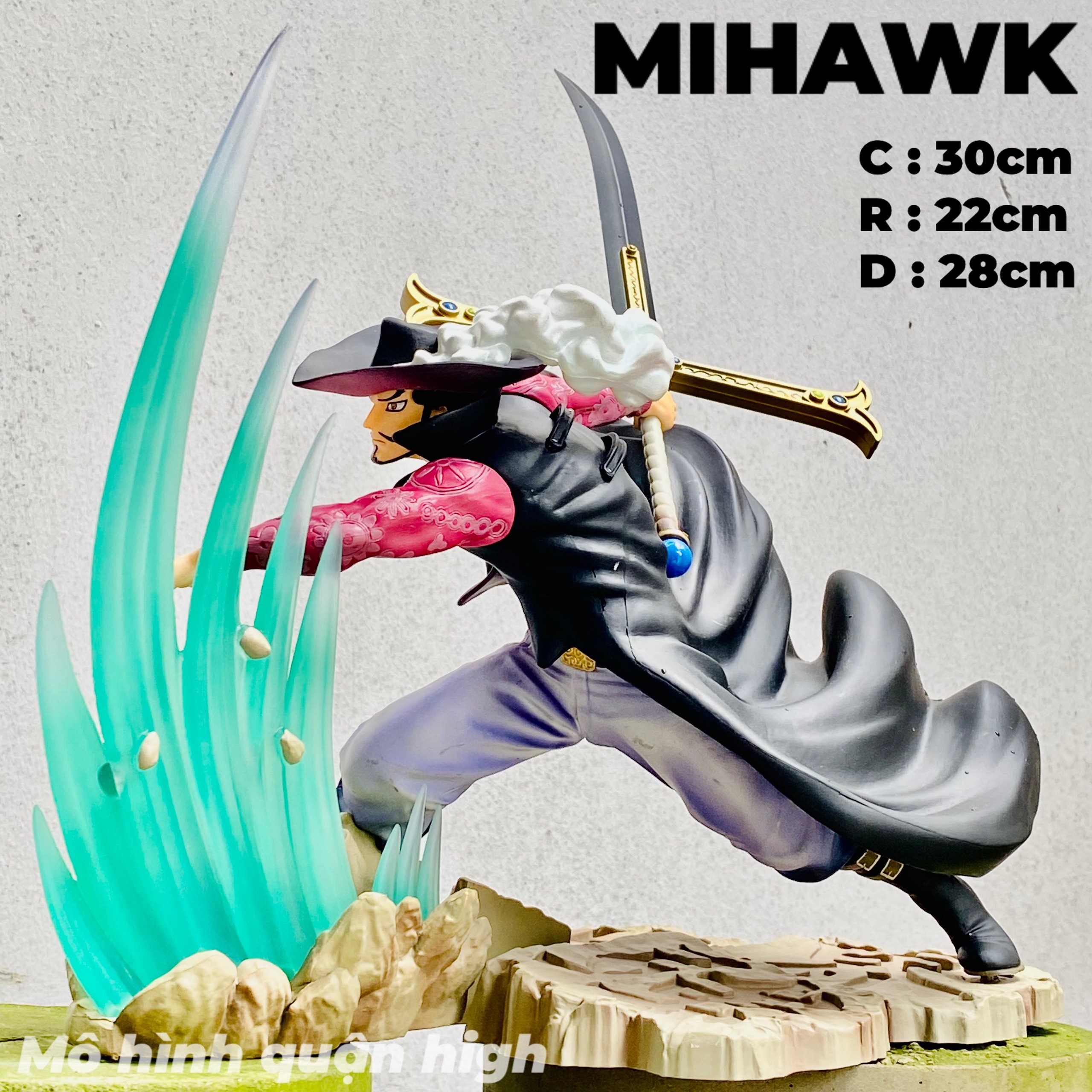 Mô hình Mihawk POP - Mô hình Đảo hải tặc - mô hình mắt diều hâu